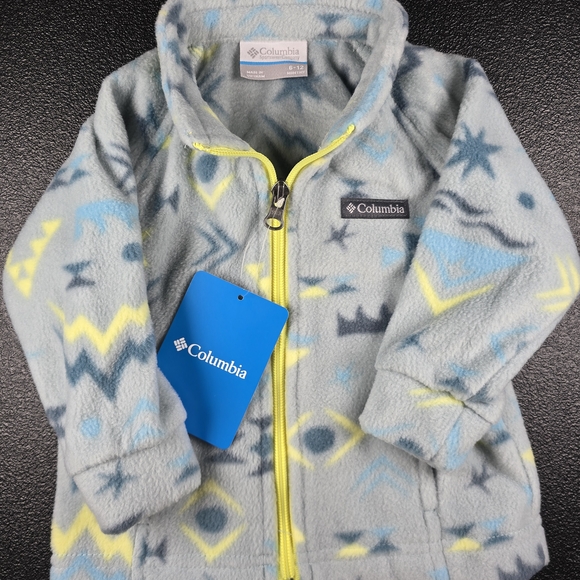 Columbia, NWT, 6-12M, Printed Fleece Jacket - Picture 4 of 8